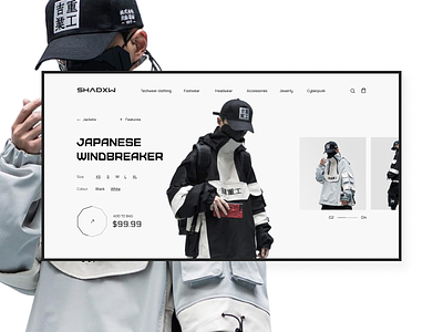 SHADXW e-commerce redesign concept