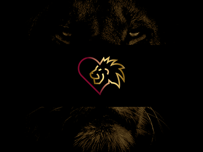 Lion Heart Dribbble brand brand design branding branding agency branding concept business design icon logo logodesign