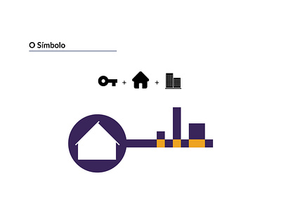 Inkaza Imob Logo branding house logo identidade visual key logo logo purple skyline logo