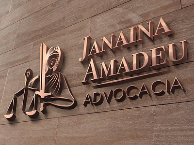 Janaina Amadeu Fachada advogada branding design identidade visual lawer logo logodesign logotipo para advogado vector