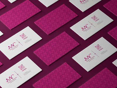 Brand project for a personal trainer - business card branding business card design logo pattern pink pinky vector