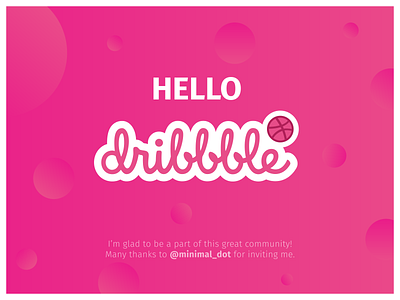 Hello Dribbble