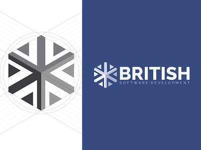 British Software Development Branding brand branding british development logo software