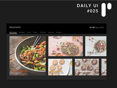 Daily UI Challenge #025 - TV App app design dailyui dailyuichallenge design digital ui ui design