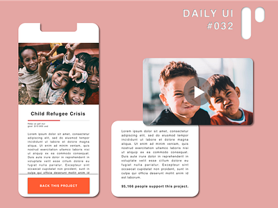 Daily UI Challenge #032 - Crowdfunding Campaign app design dailyui dailyuichallenge design digital ui ui design vector