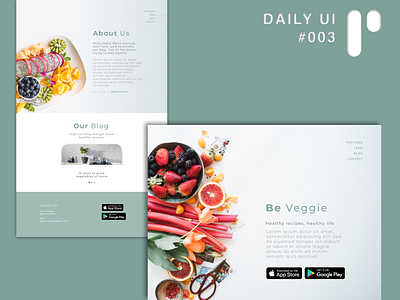 Daily UI Challenge #003 - Landing Page color palette dailyui dailyui 003 dailyuichallenge design digital layout ui ui design uidesign