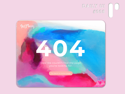 Daily UI Challenge #008 - 404 Error (GeekMarloz redesign) app app design color palette dailyui dailyuichallenge design digital ui ui design vector