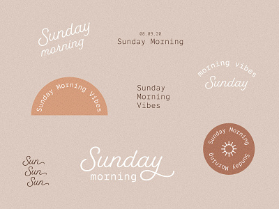 Sunday Morning Motivation branding drawing handlettering illustration layout design logo typogaphy vector