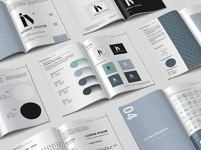 Brand manual for interior design company adobe illustrator branding graphic design logo