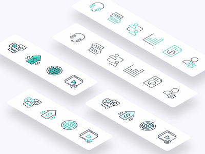 Marketing materials icons