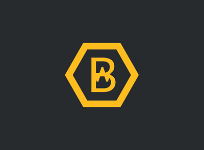 Personal Logo - Byron Wades Web Development branding dark design gold grey logo logodesign vector yellow