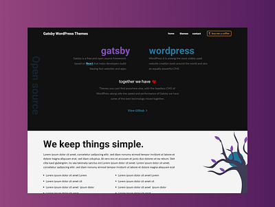 Gatsby Wordpress Themes Website design gatsby graphql themes website wordpress