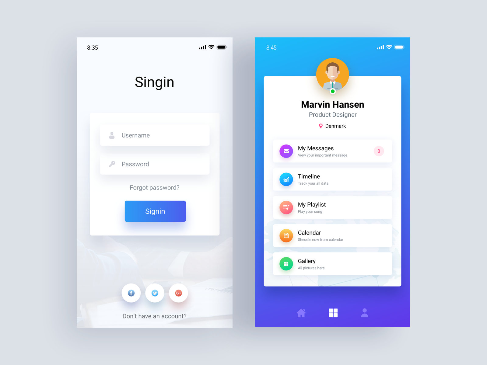 Mobile Dashboard Design by Ashraf Hossain on Dribbble