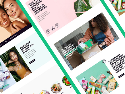 Organic Food (Marketplace), V20 branding design homepage interface template ui ux web web design website