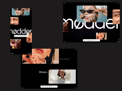 Direction for MØDDEN Agency branding concept design home illustration interface visual web web design