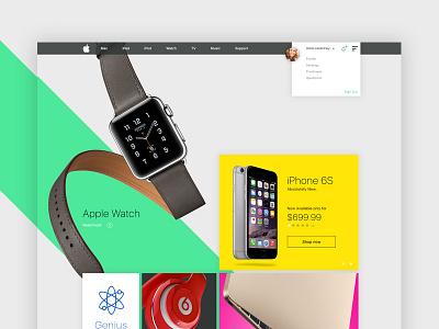Apple Redesign app apple concept redesign shop store ui ux web web design