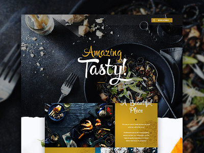 Food Restaurant clean concept design ecommerce food photo restaurant simple ui ux web design