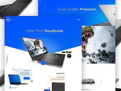 DELL concept dell design laptop layout template ui uiweekly ux webdesign