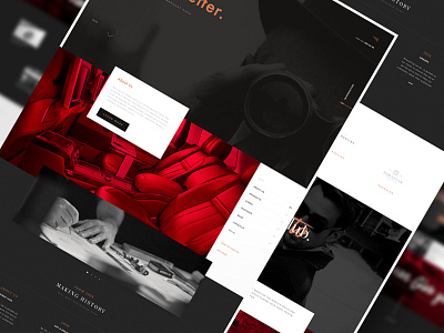 Luxury Concierge black brand concierge homepage interface landing luxury red site ui ux website