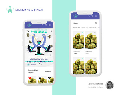 Cannabis E-Commerce cannabis design responsive webdesign