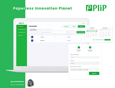 PliP - Paperless Innovation Planet agency app design digital ecology invoice paperless ui ux web website