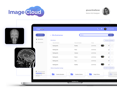 Image Cloud - DICOM images in your browser app branding creative design digital illustration ui ux web website