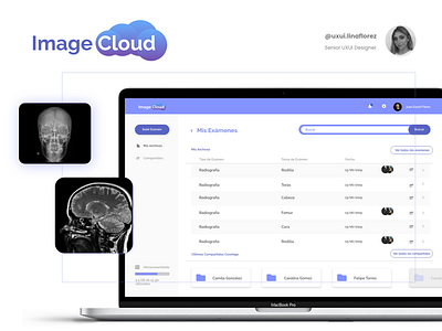 Image Cloud - DICOM images in your browser app branding creative design digital illustration ui ux web website
