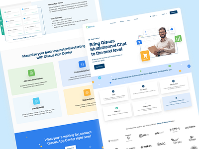 Qiscus Apps Center - Landing Page app design apps apps center integration landing page ui ui ux ui design uidesign uiux ux web design website website design
