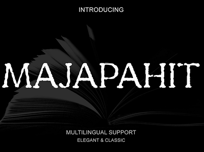 Majapahit | Vintage font branding business design designer flat font font design fruit logo graphic design illustration logo logo design logo mark majapahit ui vector