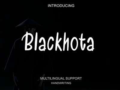 Blackhota | Handwriting font
