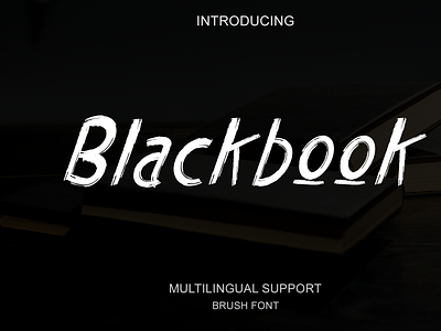 Blackbook | Brush font book branding cover font font design game graphic design headline logo logo design storyboard ui vector
