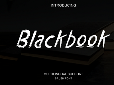 Blackbook | Brush font