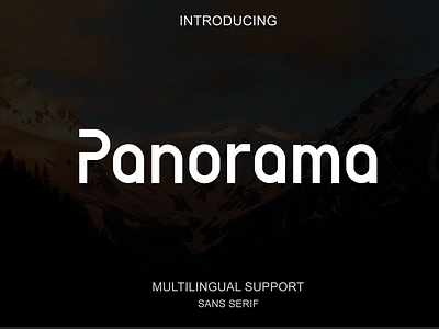 Panorama Font - Sans Serif 3d animation branding design designfont flat font font design fontdesign graphic design illustration logo logo design logo mark motion graphics typeface typography ui ux vector