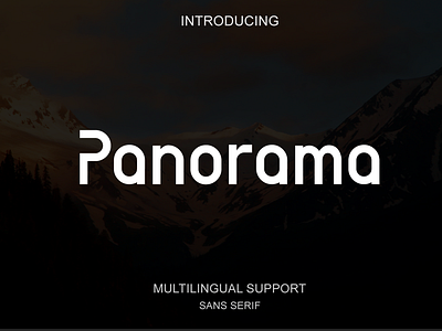 Panorama Font - Sans Serif 3d animation branding design designfont flat font font design fontdesign graphic design illustration logo logo design logo mark motion graphics typeface typography ui ux vector