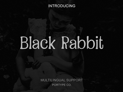 Black Rabbit - My loneliness font branding font fontdesign illustration logo logo design logo mark newyears rabbit typography ui vector