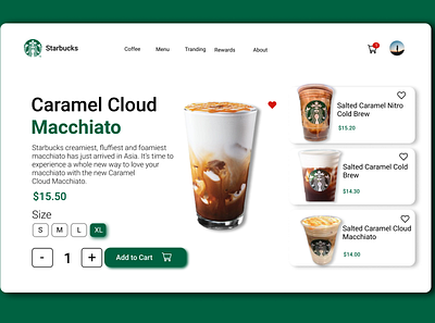 Starbucks coffee design productdesign starbucks uidesign uiux web