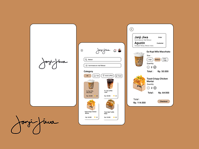 Coffee Order app design ui uidesign uiux