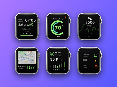 Apple Watch UI - Sport and Healthy