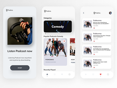 Podme. app design ui uidesign uiux ux