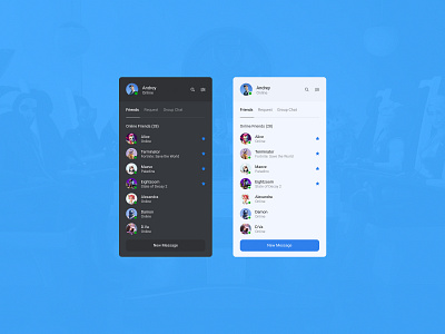 Concept Epic Games | Messages #12 app application chat concept design desktop epic games friends games group messages messenger minimalism online player talk team ui ux workspace