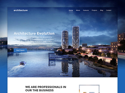 Architecture - Retina Responsive Landing Page architecture business clean commerce corporate creative evolution landing page material design modern responsive web