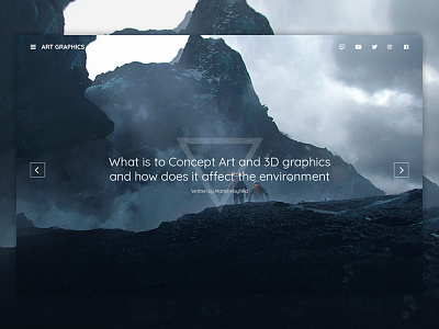 Theme Blog Art Graphics (Responsive Design Web)