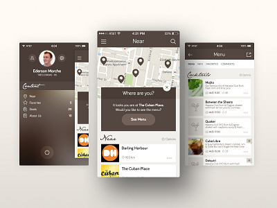 Carddi iOS 7 App app ios7 mobile restaurant ui