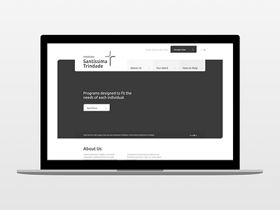 NGO Home Page Wireframe donate header home page landing page ngo non profit ui web wireframe