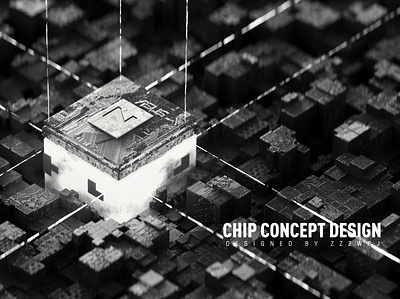Chip Concept Design c4d chip oc 三维 概念