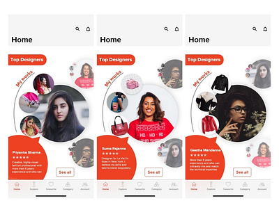 Using Adobe XD my first interaction design by creating carousel animation app branding design interaction design logo typography ui ux ux design vector