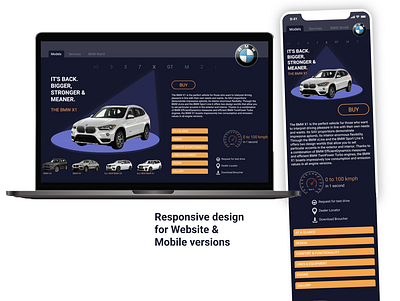 BMW X series website redesign gui interaction design mobile app design responsive design uiux user experience user interface user interface design website
