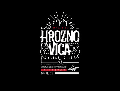 Wine Cassovia - label Hroznovica animation branding graphic design logo