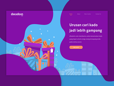 Dikadoin.com Homepage Design gift homepage kado smart filter