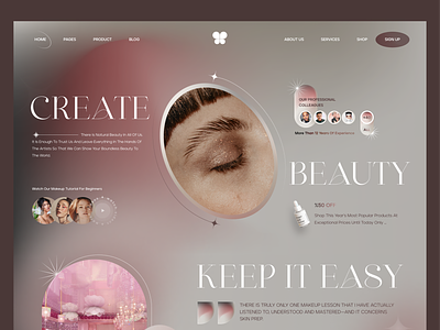 Beauty Salon landing page